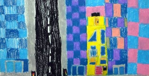 Alicja Rybitwa 9 lat, pastele olejne - kwalifikacja do wystawy