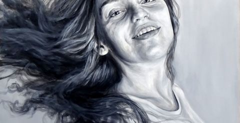 Daria Kraśko za portret ,,Weronika”, akryl